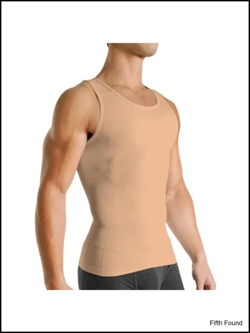 Compression Tank Top for Men - Seamless Shapewear with Sorbtek Lycra, Improves